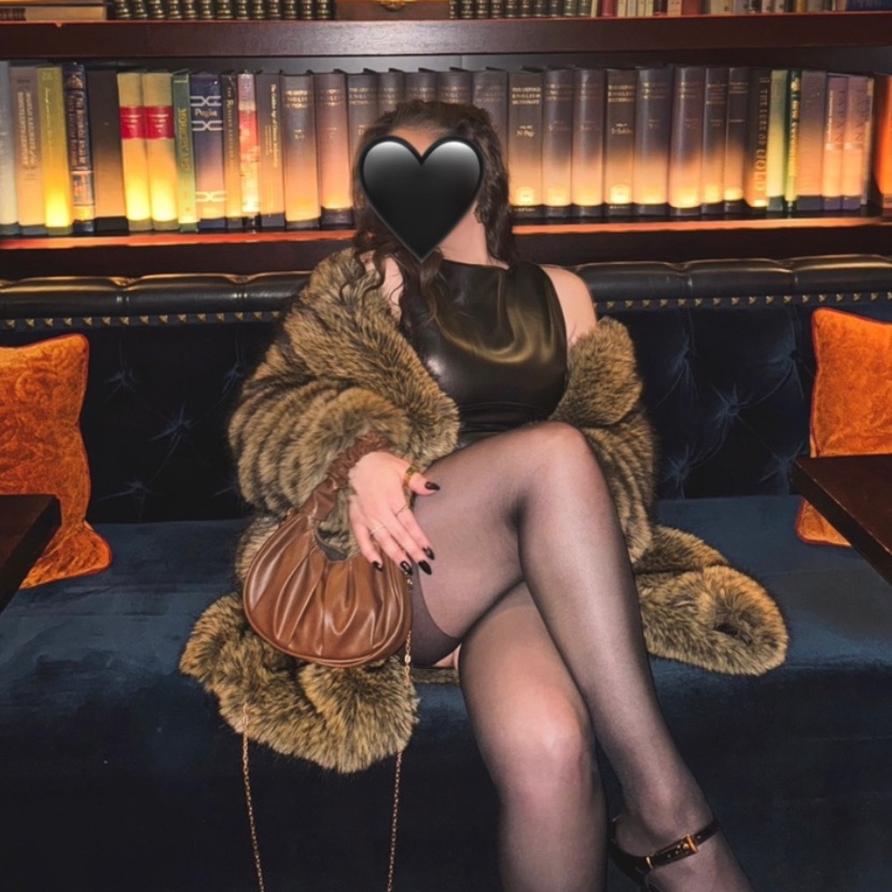 Brown Faux Leather Handbag